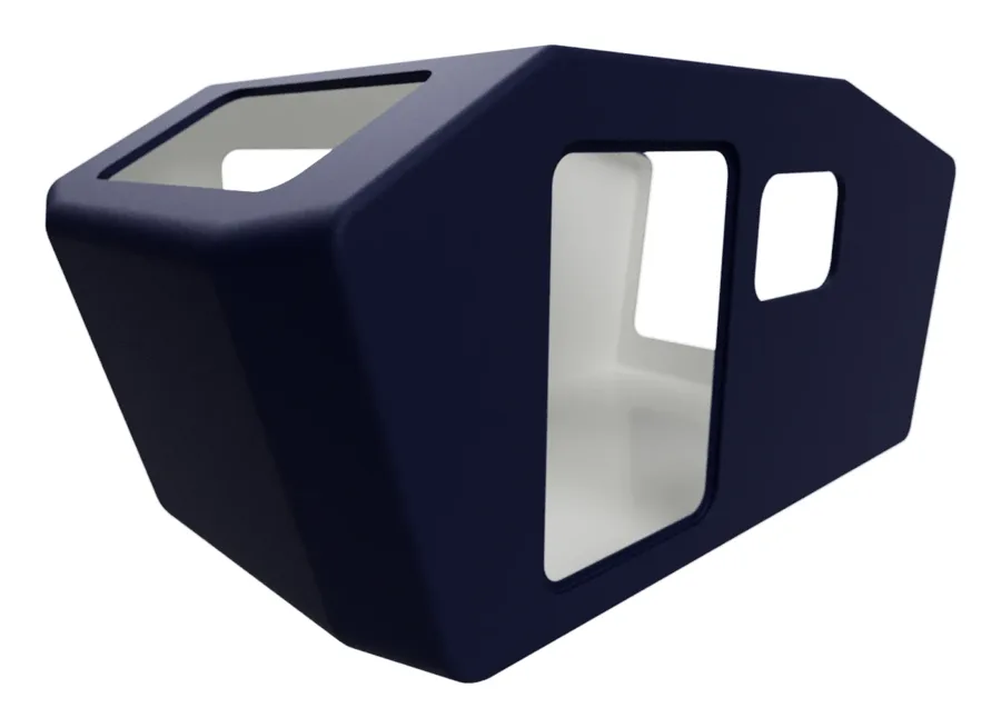 Monocoque-Schale des Glide in Dark Ocean (Dunkelblau)