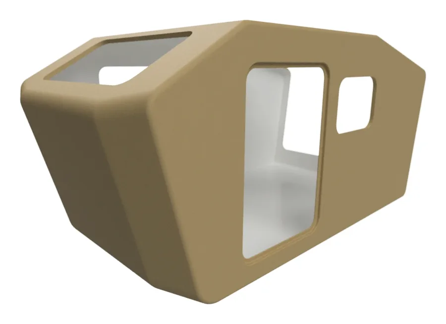 Monocoque-Schale des Glide in Dune (Sand)